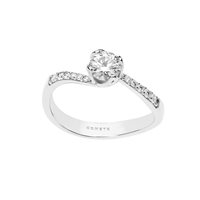 Anneau Comete Femme Solitari Petali in Or ANB2387